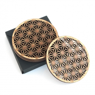 Set 4 buc. Suport pahar / Coaster Model Geometric Abstract